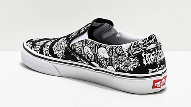 vans forgotten bones slip on