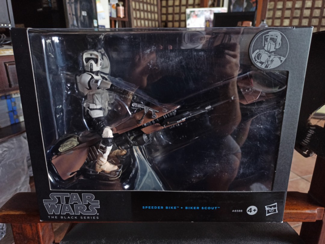 Star Wars The Black Series - Speeder Bike with Biker Scout, Hobbies ...