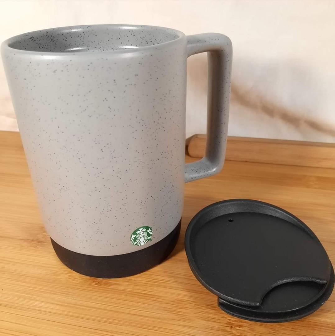 Starbucks 2019 Gray Mottled Concrete Ceramic Desktop Mug 14oz