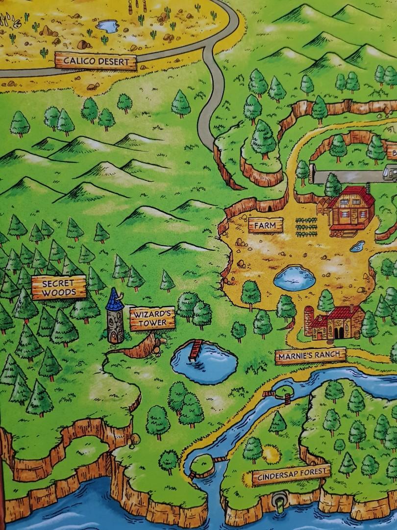 Stardew Valley map poster, Hobbies & Toys, Stationery & Craft, Art