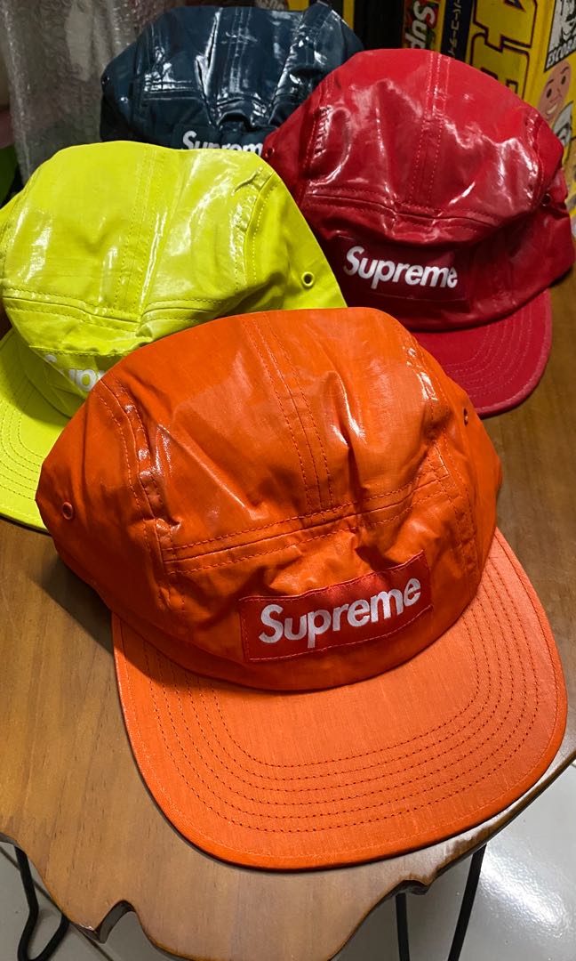 Supreme coated shop linen camp cap