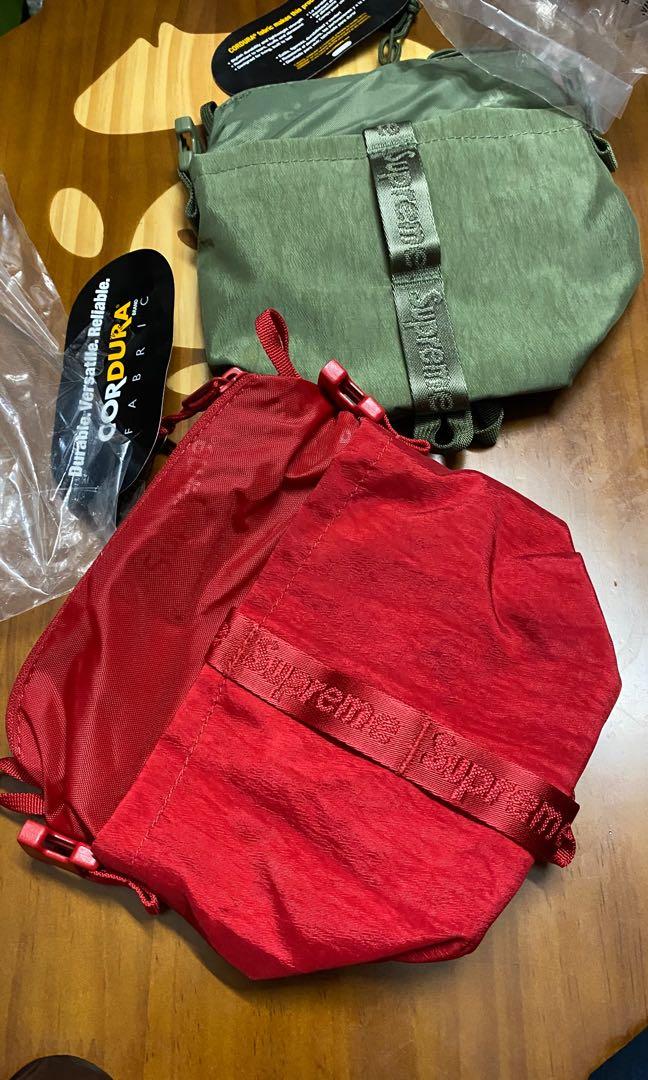 supreme 20FW Neck Pouch Dark Red