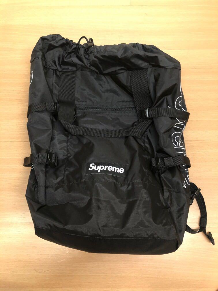 Supreme Backpack 19ss tote backpack, 男裝, 袋, 背包- Carousell