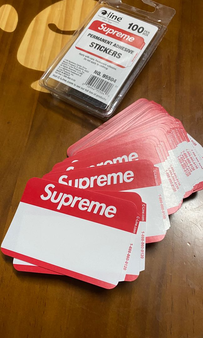 Supreme name shop tag