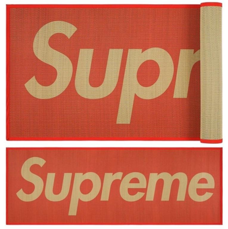 Supreme Woven Straw Mat Red, 名牌, 服裝- Carousell