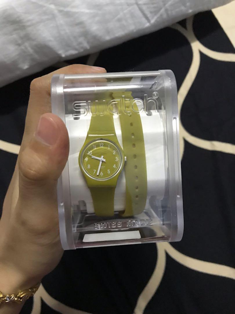 Swatch watch hotsell long strap