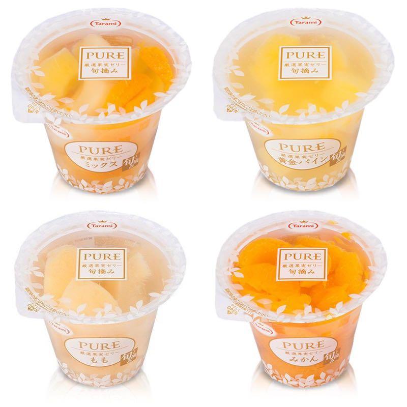 日本tarami Pure 嚴選果肉果凍杯 果肉滿滿低卡路里之選 大大杯下午茶宵夜冇罪惡感 嘢食 嘢飲 包裝食品 Carousell