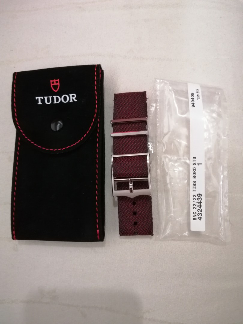 Tudor Heritage Black Bay Red Fabric Strap 4324439