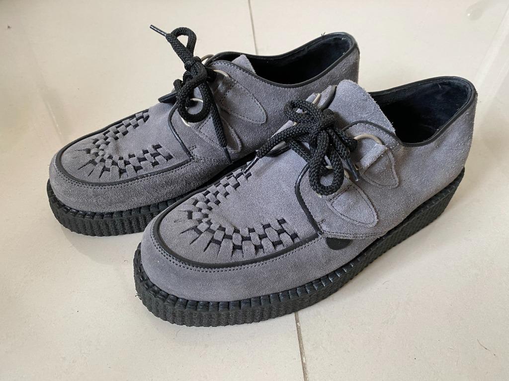 Underground Original Wulfrun Creeper 英倫龐克風灰色麂皮厚底鞋grey Suede Single Sole 男裝 鞋 西裝鞋 Carousell