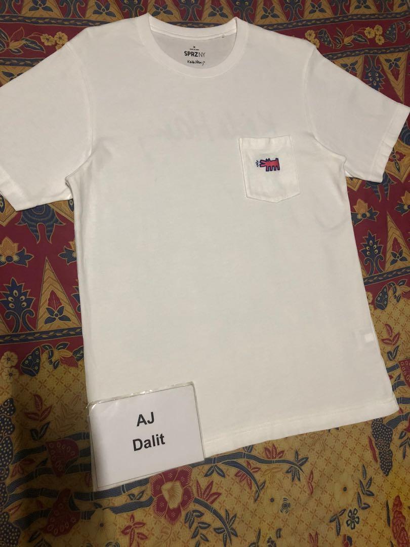 keith haring pocket tee