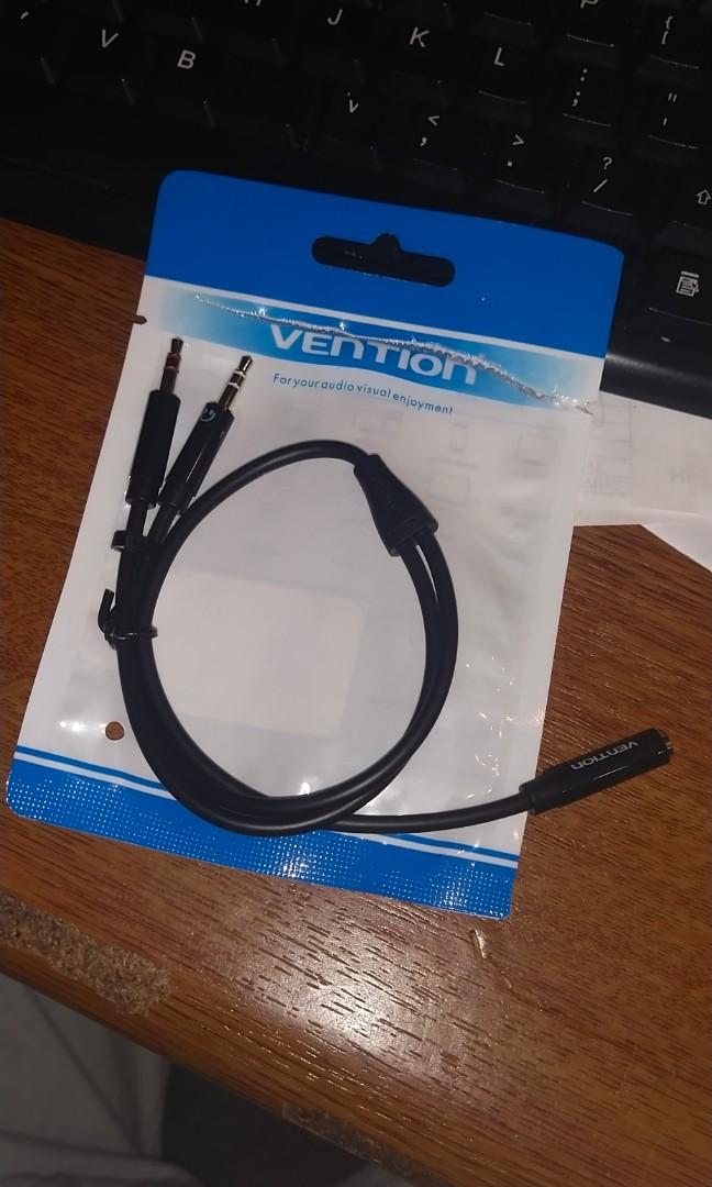 Vention Audio Splitter Headphone Adapter (Category: Portable Audio Accessories) located in Taguig. Submitted by dibsssssss (Listing ID 1035791267, Image 1). Description: Nagkamali ako bili.. may discount p to.