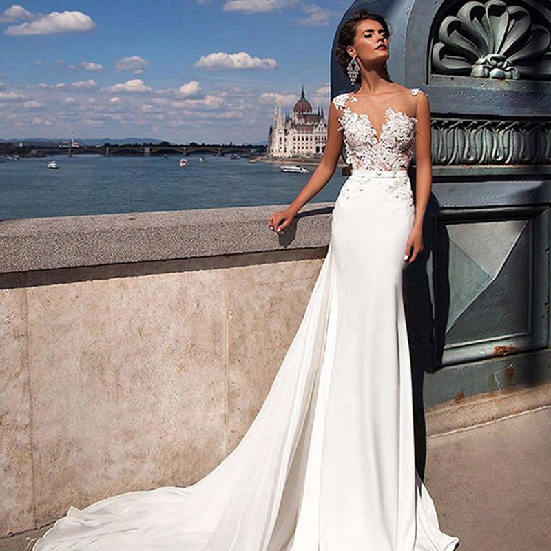 Elegant white deals evening gown