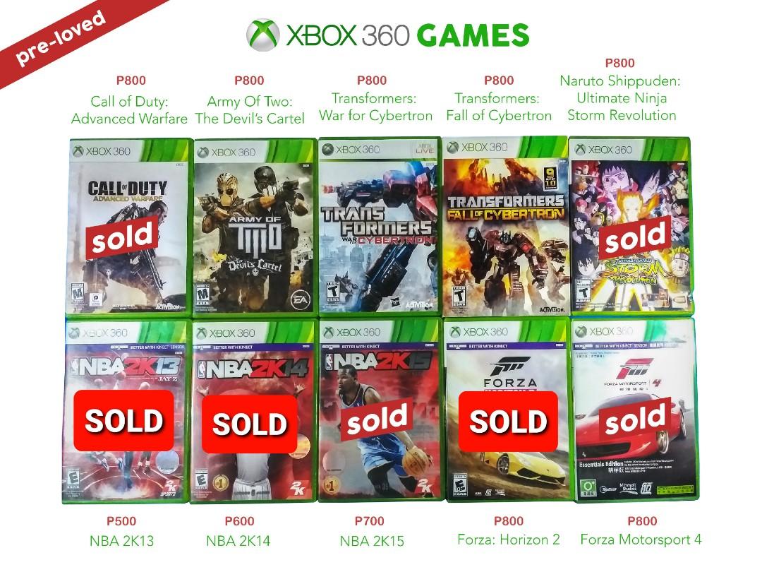 xbox 360 games price
