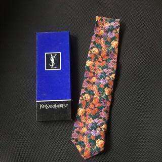 YSL floral tie / necktie
