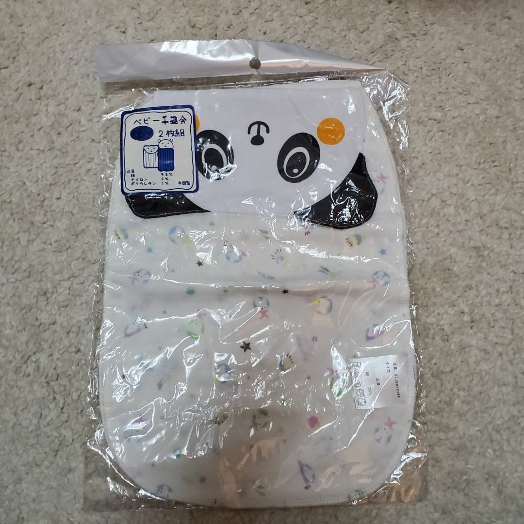 2條100 純棉熊貓汗巾2pcs 100 Cotton Sweat Towel 兒童 孕婦用品 餵養產品 奶粉 Carousell