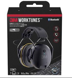 3M WorkTunes Rechargeable 24DB NRR Wireless Bluetooth Connect Hearing Protector