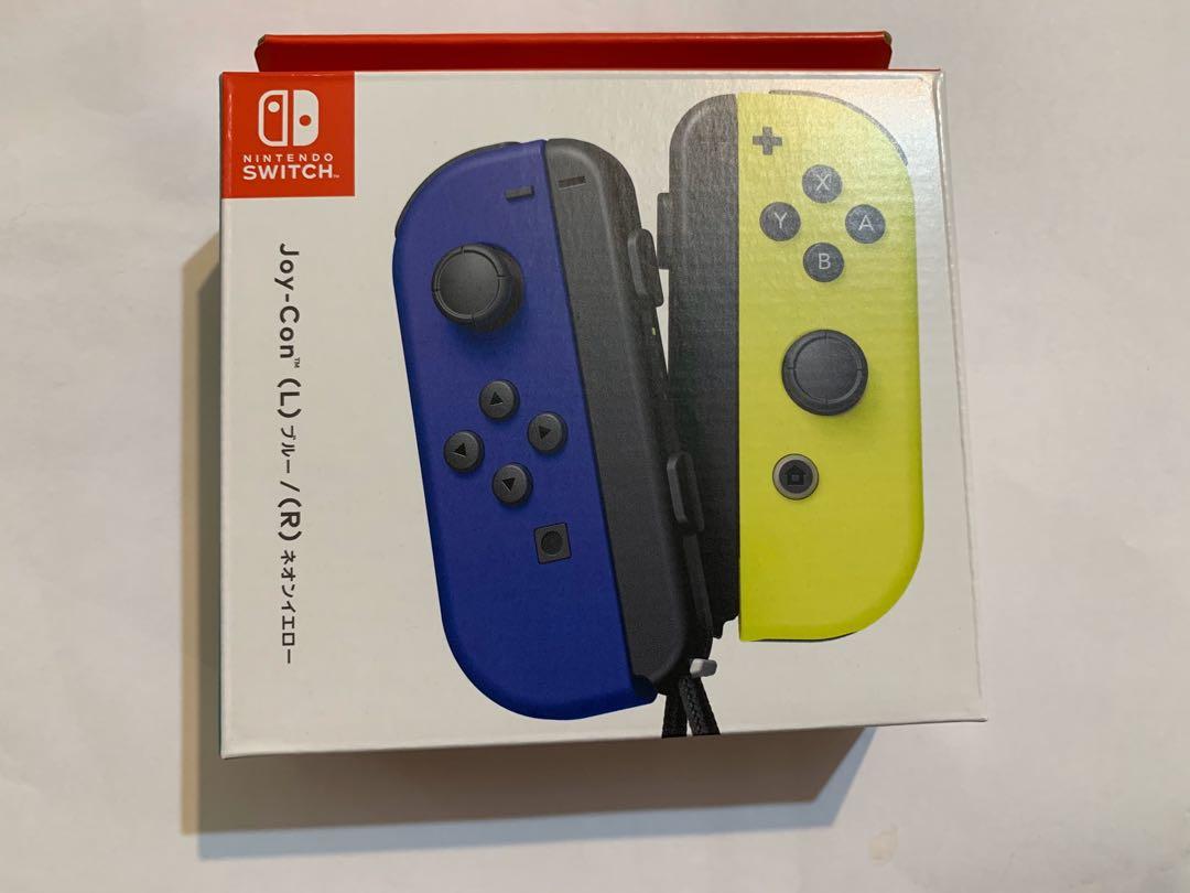 全新switch Joy-Con (L)藍色(R)電光黃, 電子遊戲, 電子遊戲, Nintendo