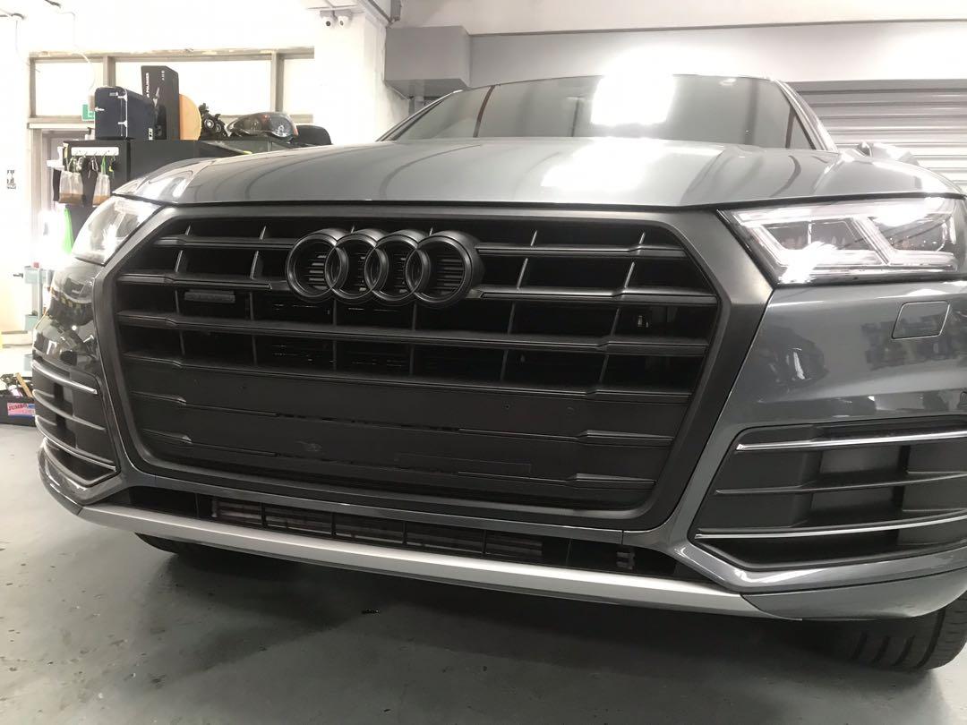 Audi Q5 plasti dip grill, Car Accessories, Accessories on Carousell