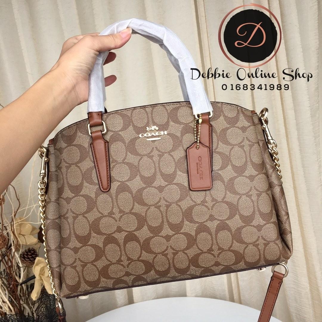 Coach sage satchel clearance