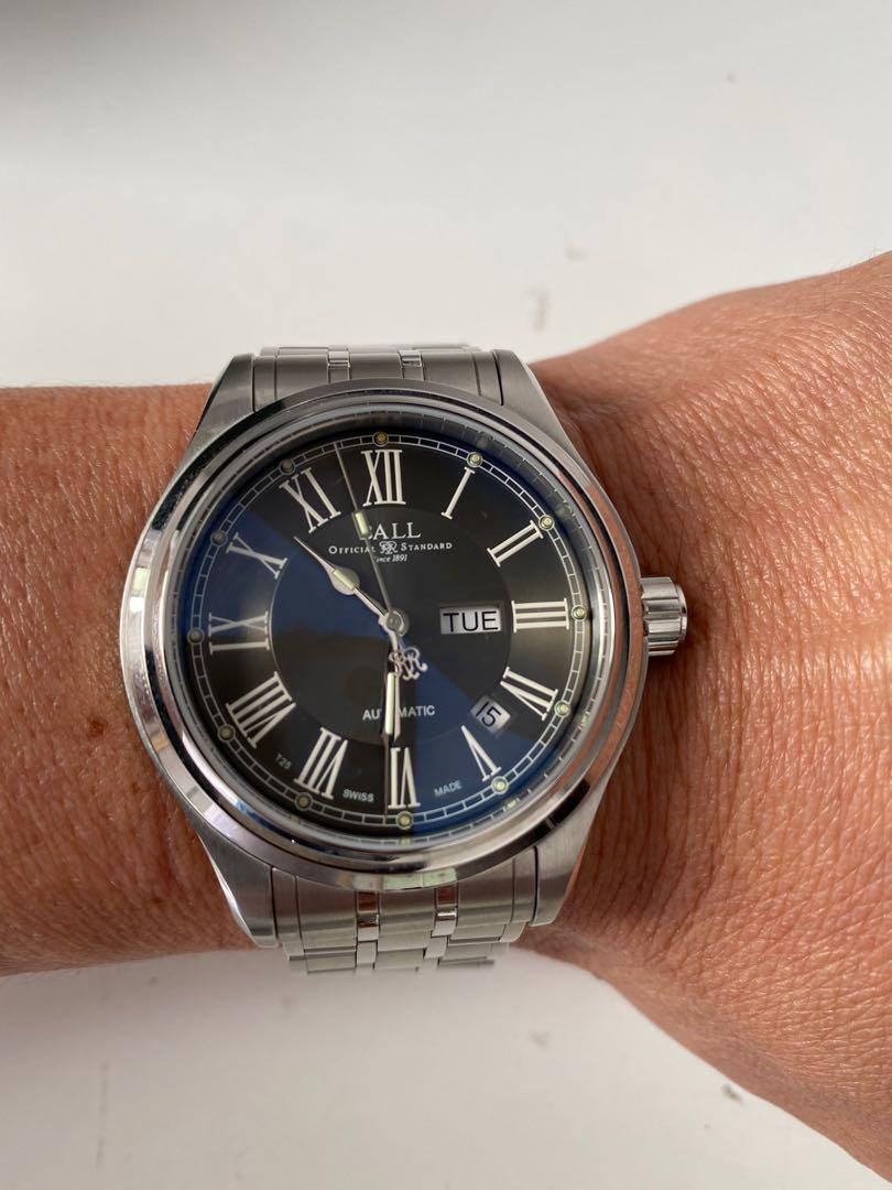 ball trainmaster roman automatic watch