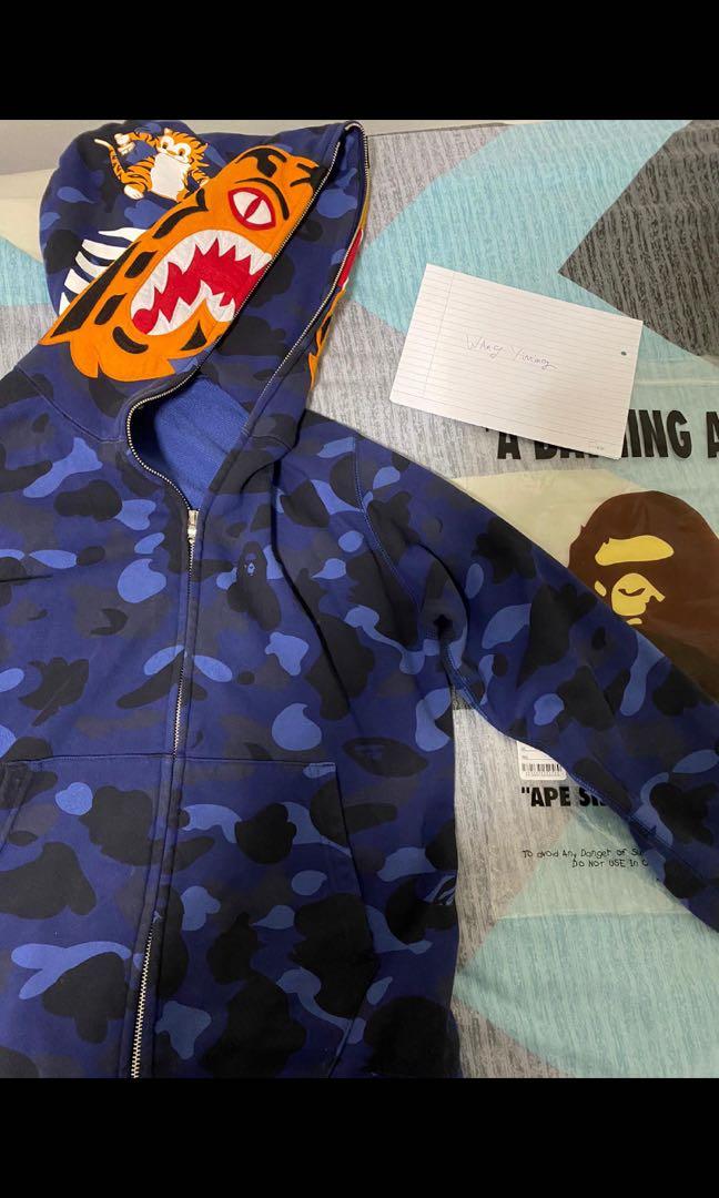 Bape Hoodie Navy Camo
