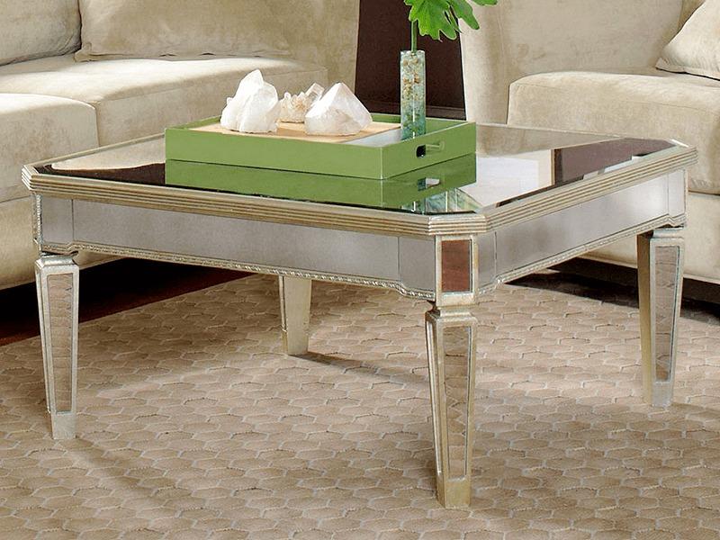 Beth mirrored coffee table discount