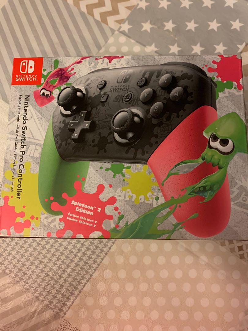 Splatoon Controllers Brand New! Switch Pro Controller - Splatoon 2 Edition, Video Gaming ...