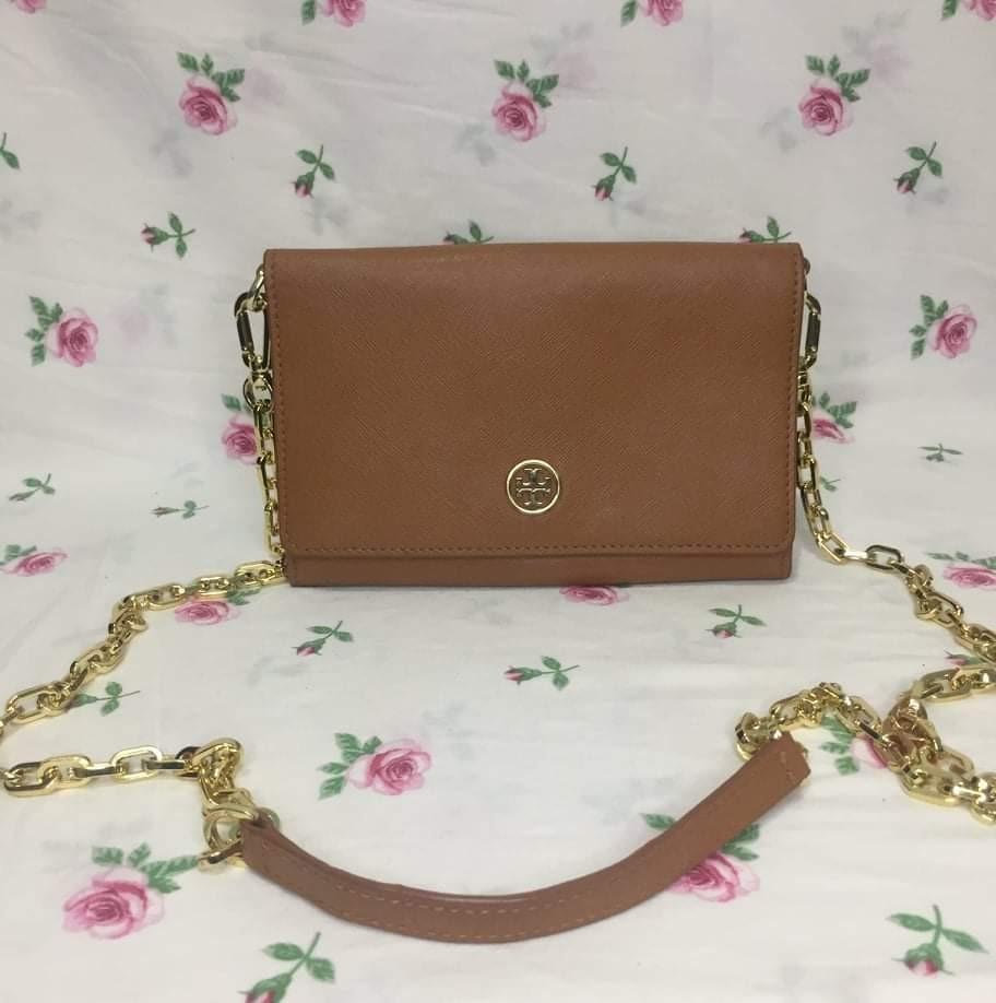 Tory Burch brown bag, Luxury, Bags & Wallets on Carousell