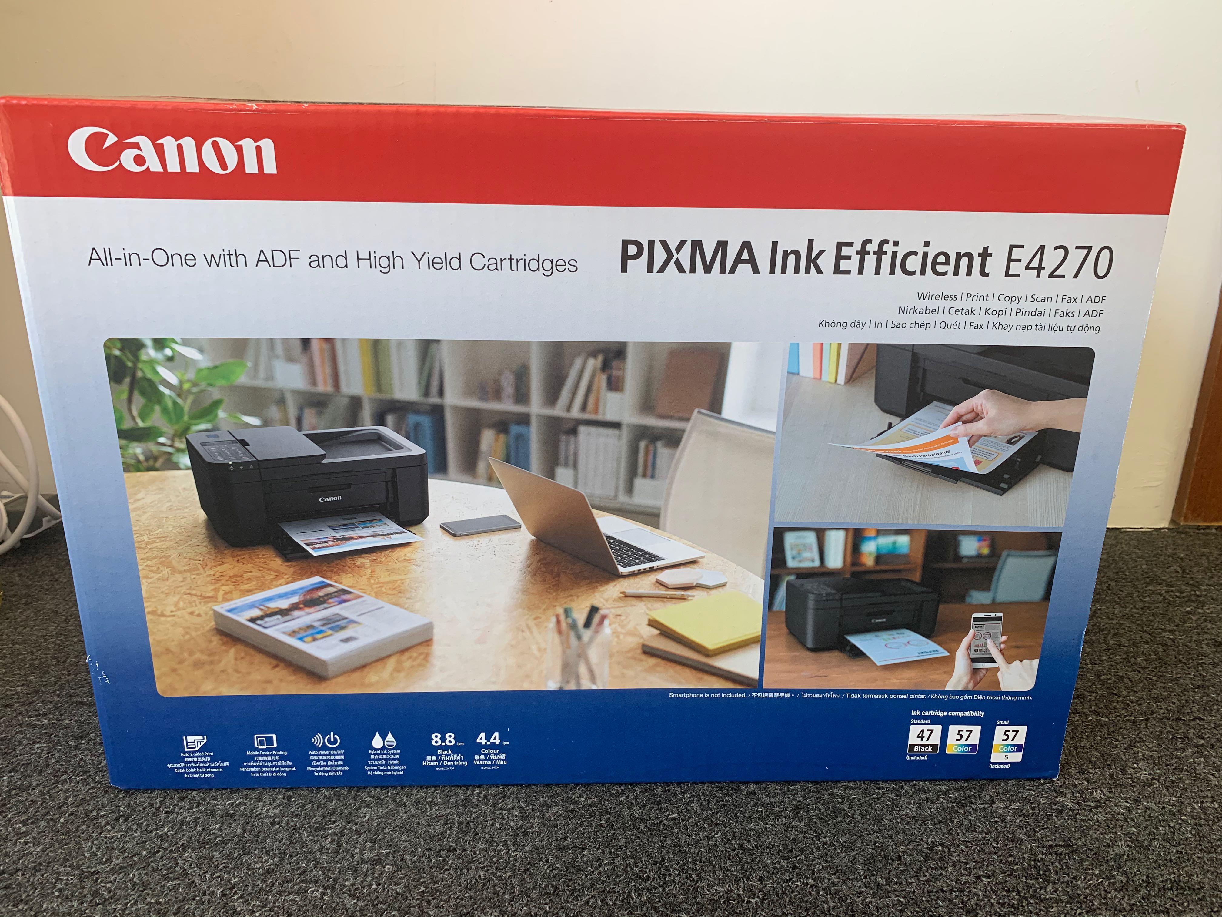 Canon Injet Printer Pixma Ink Efficient E4270, Computers & Tech