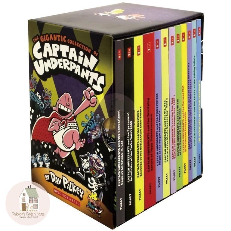 🚚包郵|現貨Captain Underpants 12冊全套盒裝內褲超人英文原版Dav