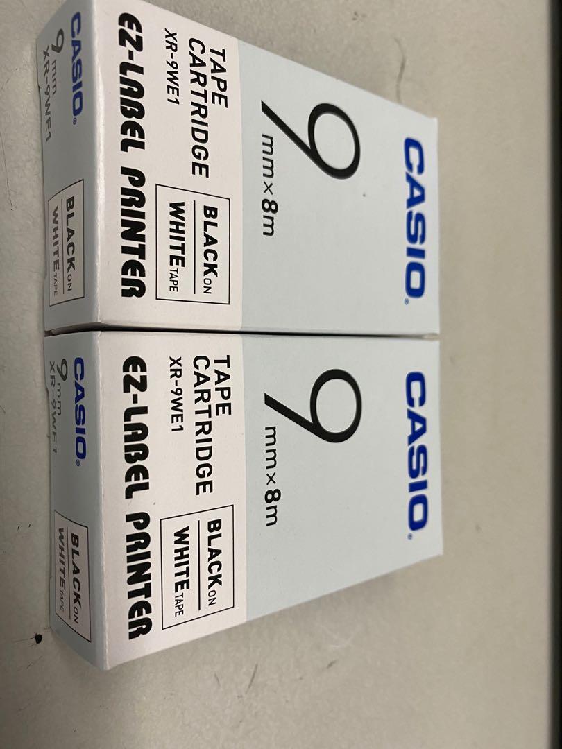 Casio 9mm labeling tape, Hobbies & Toys, Stationery & Craft ...