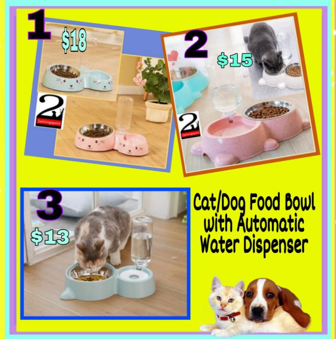 water dispenser with dog bowl