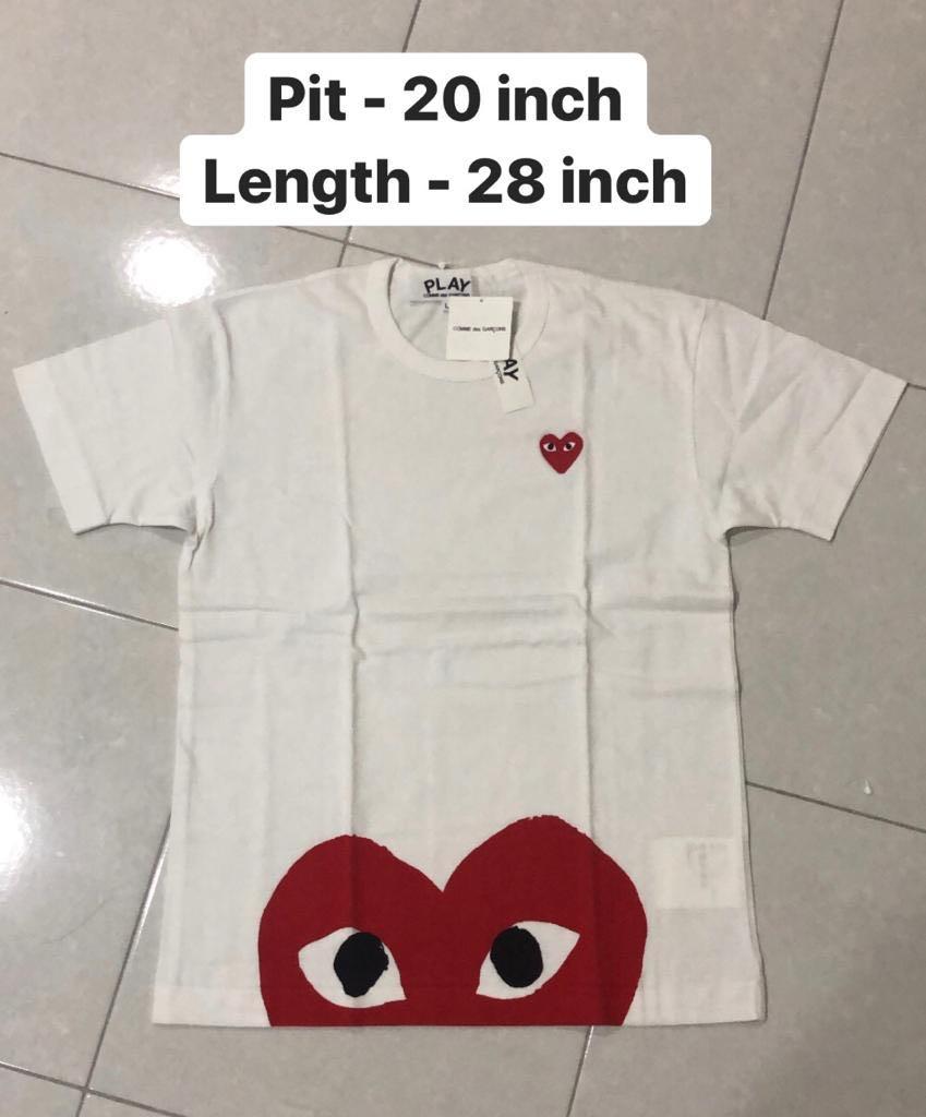 cdg play clothing