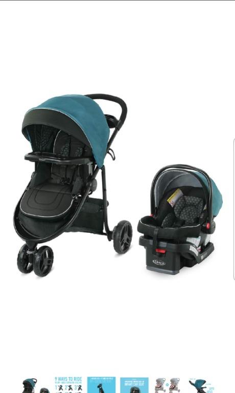 nav Graco Modes 3 Lite DLX Travel System STROLLER JOGGER AND BABY