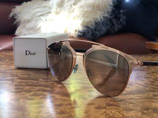 CHRISTIAN DIOR ROSE GOLD REFLECTIVE SUNGLASSES