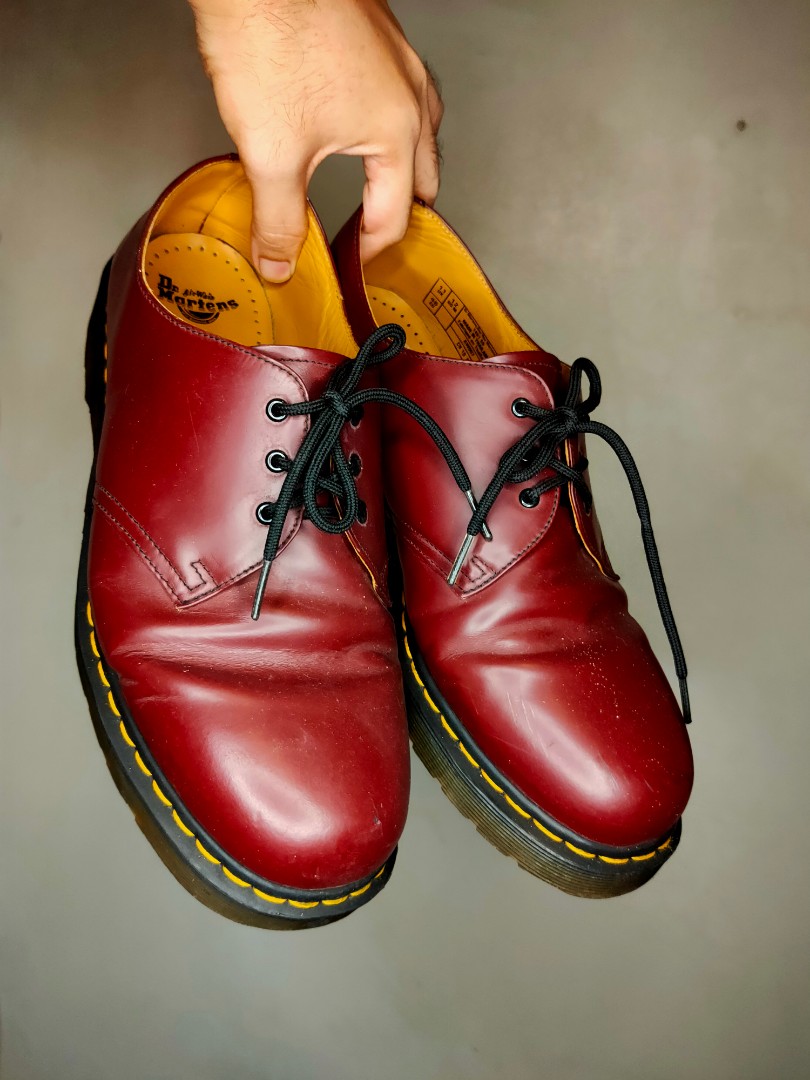 Doc Martens 1461 Cherry Red, Men's Fashion, Footwear, Dress Shoes on  Carousell