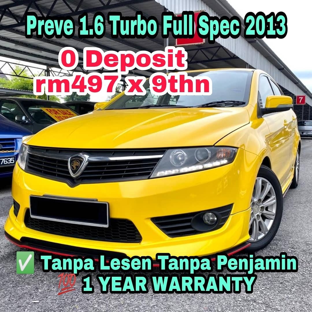 Full Loan 0 Deposit Tanpa Lesen Tanpa Penjamin 1 Year Warranty Proton Preve 1 6 Full Spec Turbo Cars Cars For Sale On Carousell