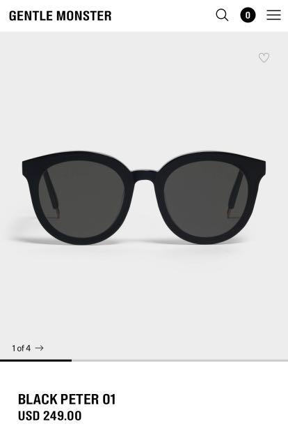 gentle monster black peter sunglasses
