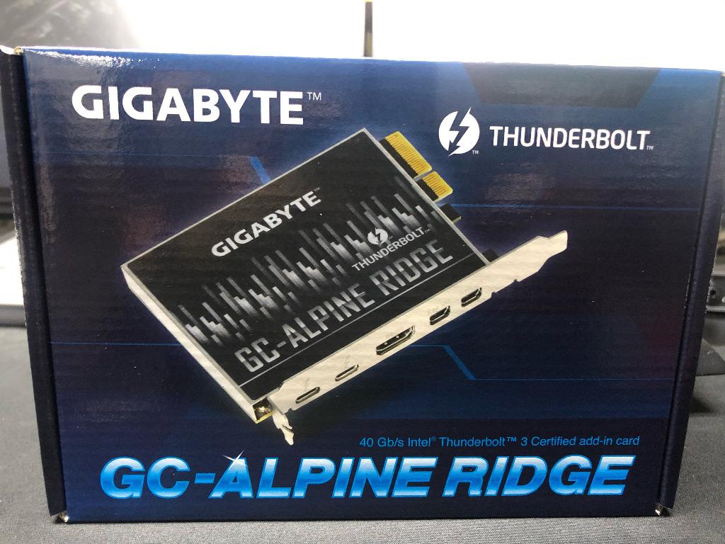 1 Card Left Gigabyte Gc Alpine Rdige Thunderbolt 3 Pcie Card For Mac Pro Computers Tech Parts Accessories Networking On Carousell