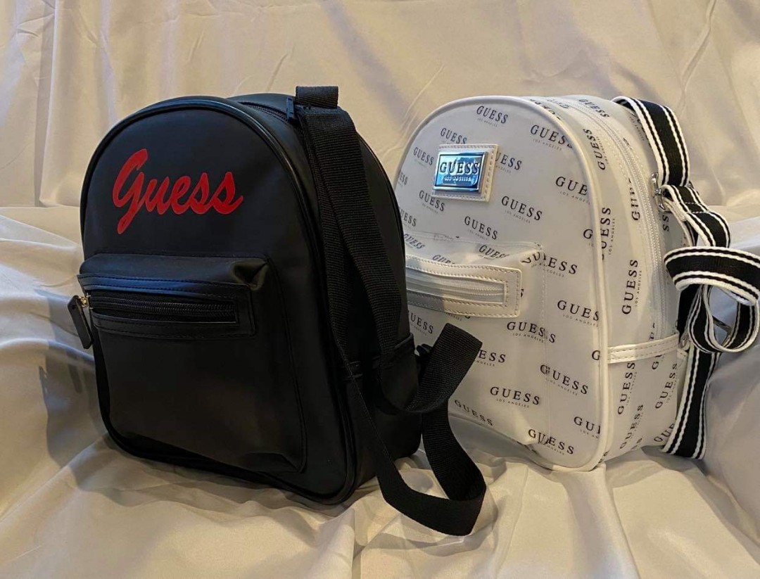 guess striped backpack