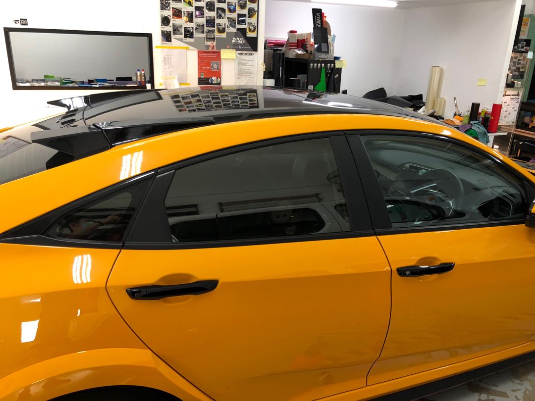 Honda Civic FC window trim dechrome, Car Accessories, Accessories on Carousell