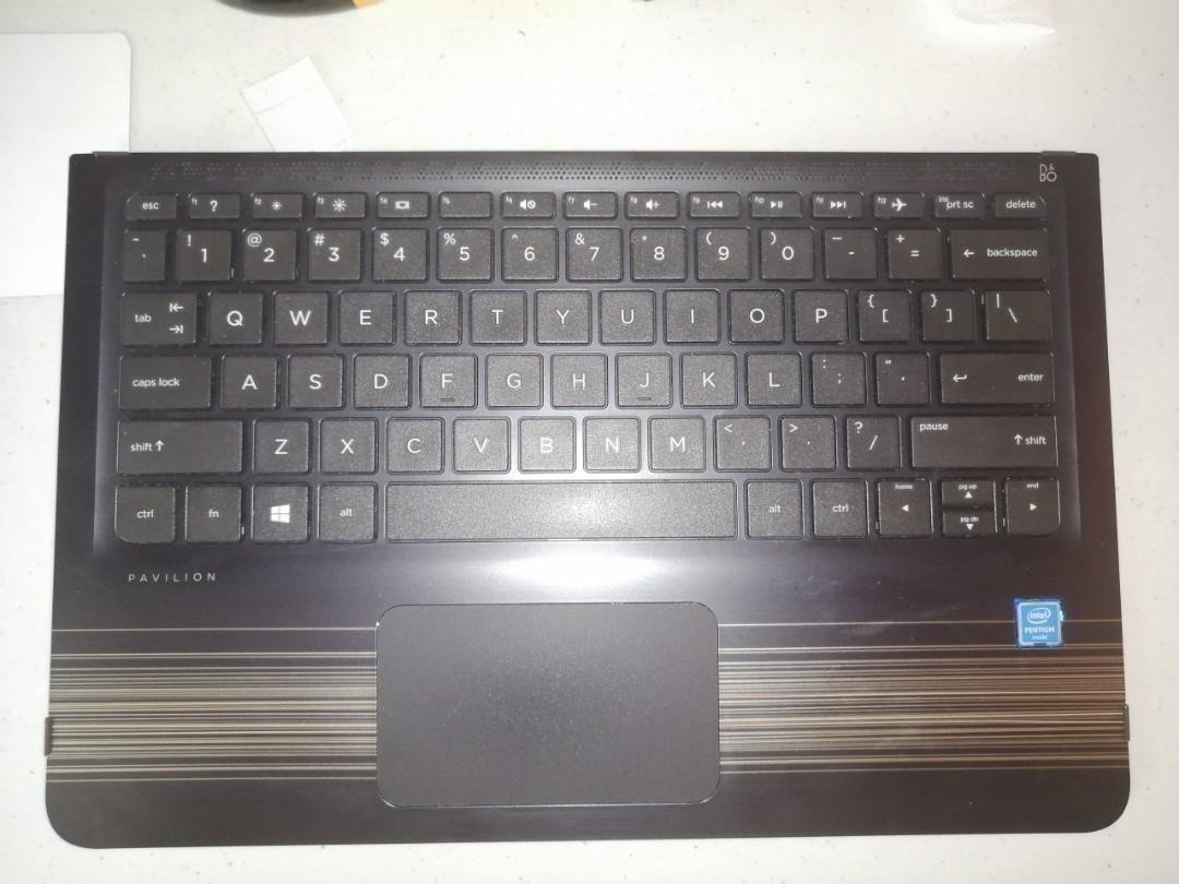 Hp x360 CASE HOUSING 11-u056tu KEYBOARD (Category: Computer Keyboard) located in Bacoor. Submitted by ivanyun (Listing ID 1035994074, Image 1). Description: hp pavillion x360 11-u056tu BOTTOM CASE ASSEMBLY ONLY and freebie keyboard mousepad Actual pic posted keyboard not tested na. kaya freebie na. pickup bacoor pde COD LALAMOVE.