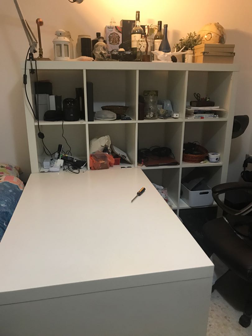 Kallax shop desk attachment