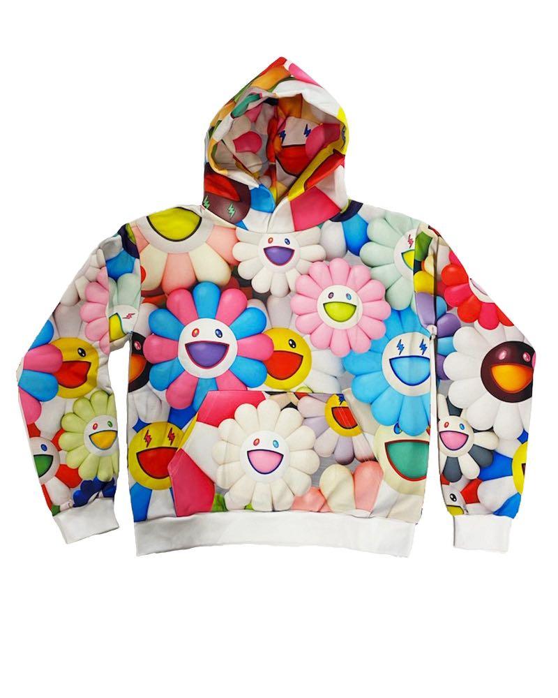 J Balvin x Takashi Murakami 村上隆Album Hoodie 衛衣, 男裝, 上身及套裝, 衛衣- Carousell