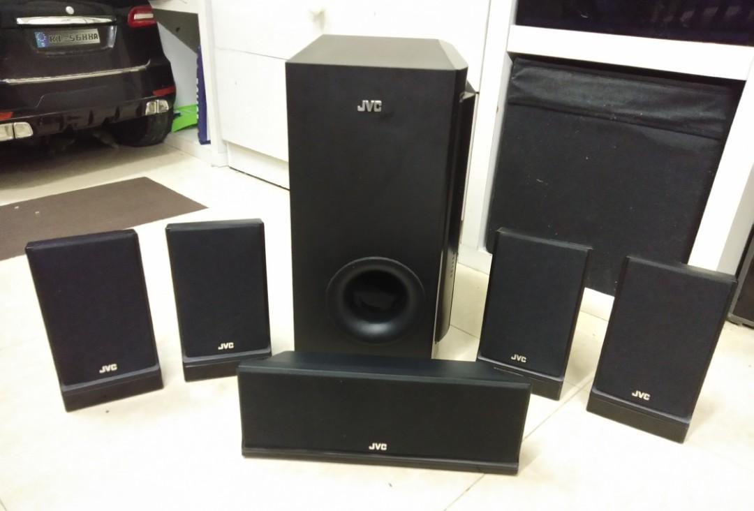 JVC 5.1 speaker system 1000watts (speaker only), Audio, Soundbars ...