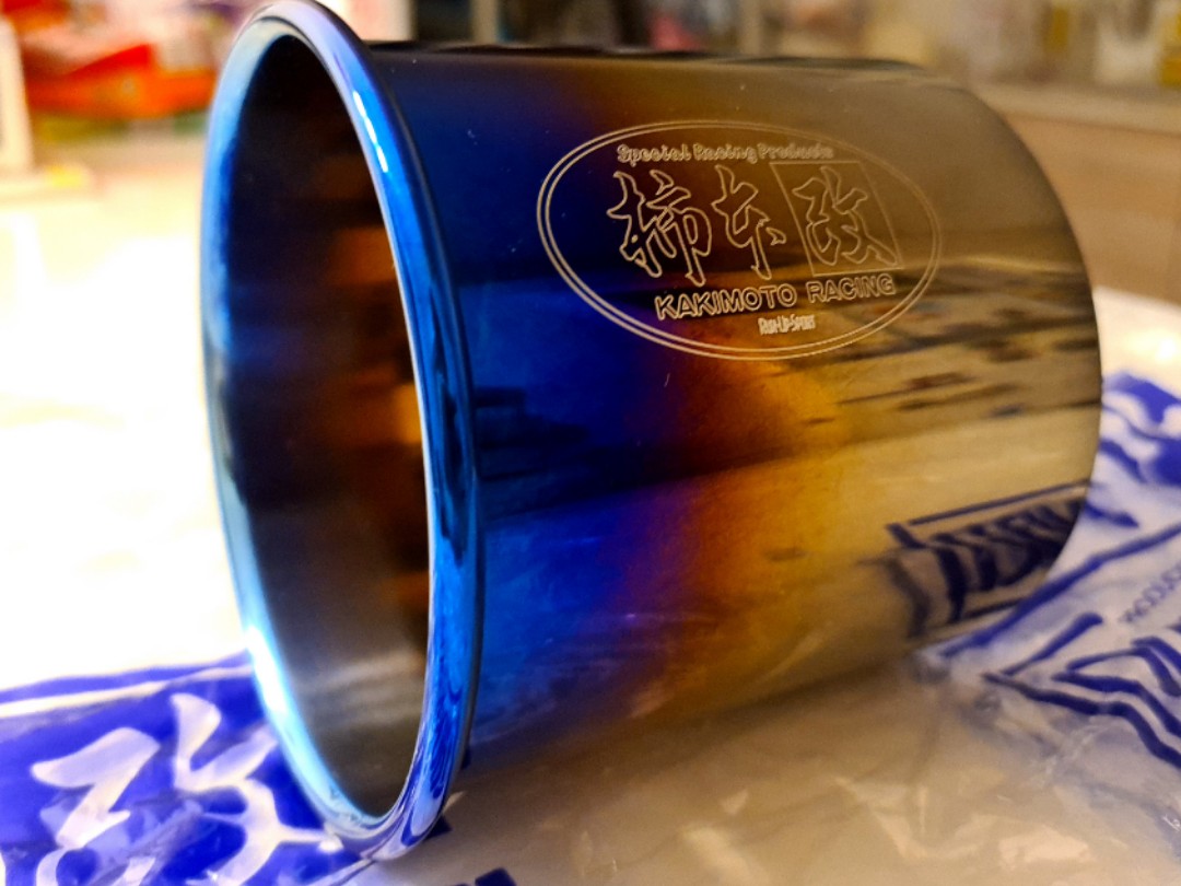 Kakimoto Racing Titanium Exhaust Tip, Car Accessories, Accessories on Carousell