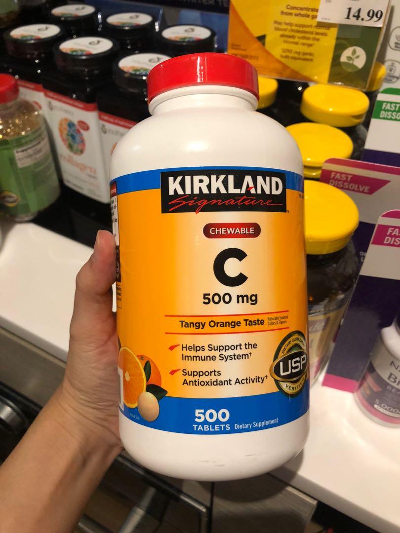 Kirkland Signature Chewable Vitamin C 500 Mg 500 Tablets Health Nutrition Health Supplements Health Food Drinks Tonics On Carousell Kirkland Signature Chewable Vitamin C 500 Mg 500 Tablets Health Nutrition Health Supplements Health Food Drinks Tonics On Carousell