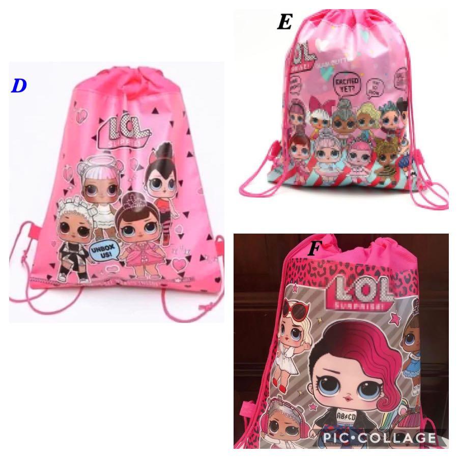 LOL Theme party supplies drawstring goodie bags party gift bags