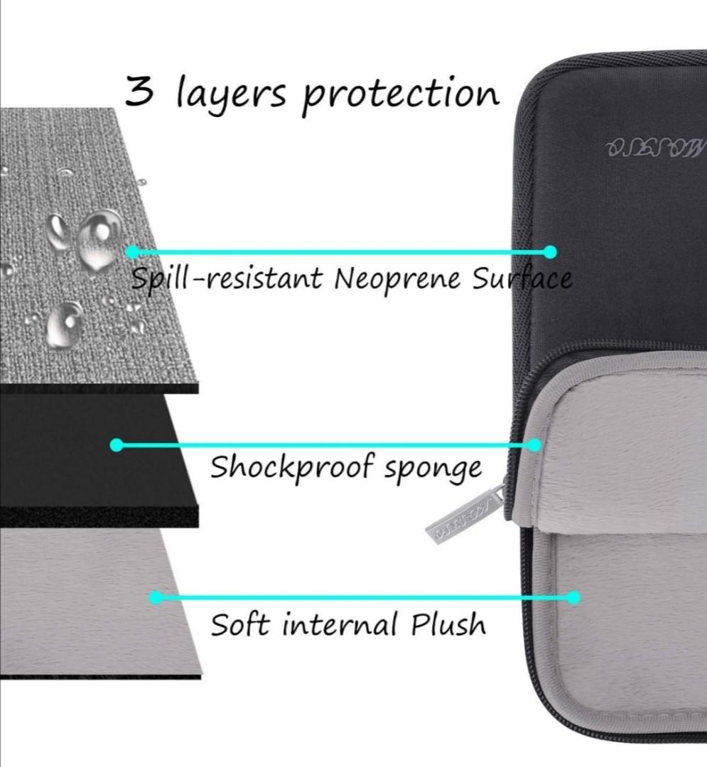 Mosiso water repellent neoprene laptop sleeve bag clearance cover compatible macbook pro