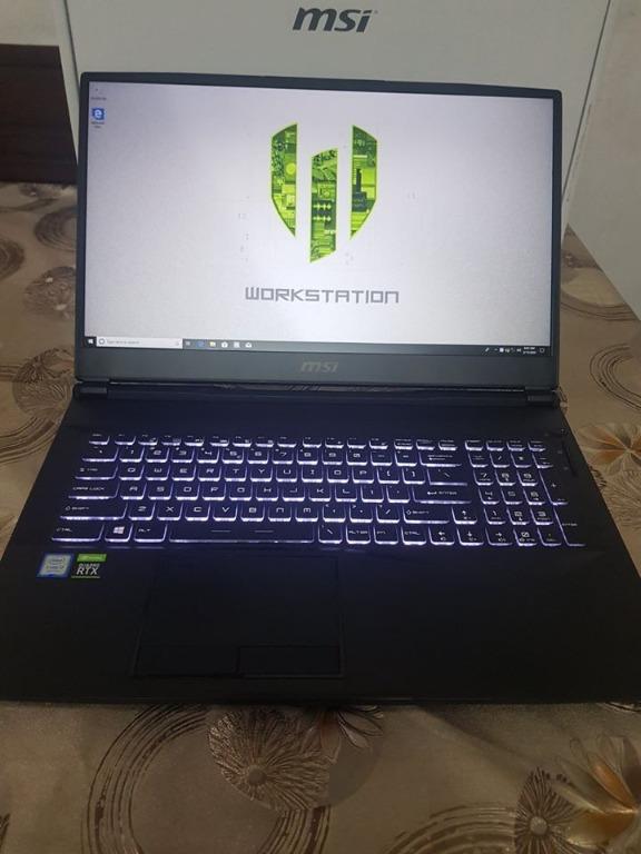 Msi We75 9tk Mobile Workstation I7 9750h Nvidia Quadro Rtx 3000 Electronics Computers Laptops On Carousell